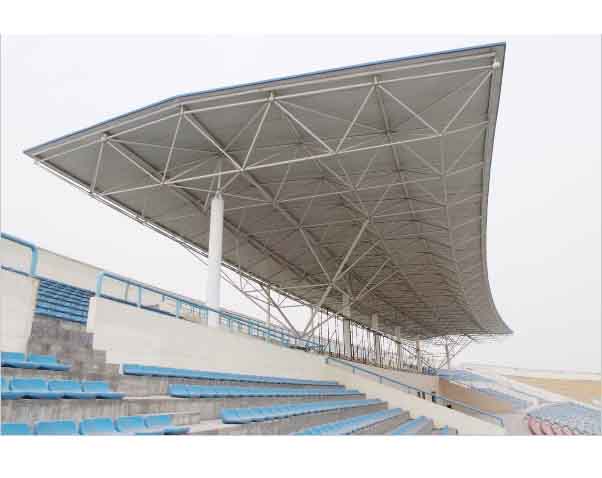 周口河南理工大学体育场看台网架